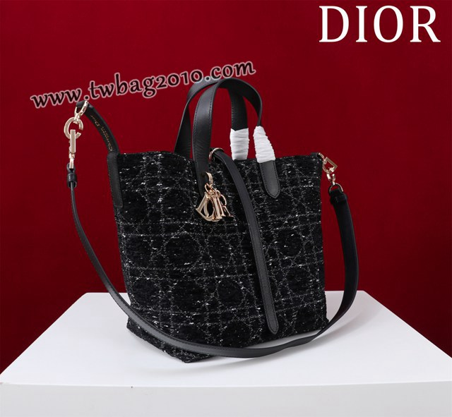 Dior专柜新款迪奥高仿原单藤格纹图案Toujours竖版手袋时尚托特购物包 djfk1674